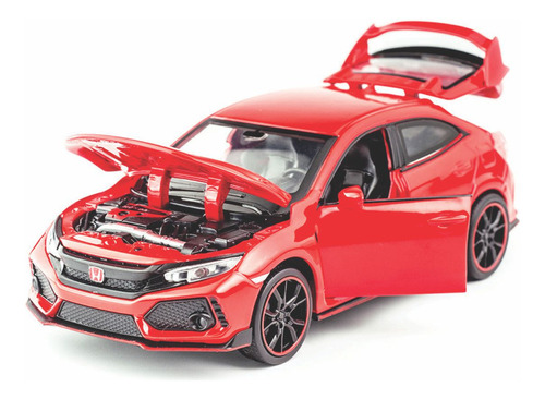 Miniatura C/ Luz E Som Honda Civic Type R Rmz City 1/32