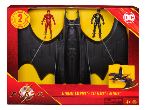 Set Vehículo Batwing Incluye Figuras Batman Y Flash.