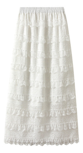 French Lace Stitching Cake Skirt Skirt