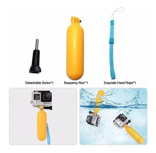 Imagem 6 de 6 de Bastão Flutuante Floaty Bobber Boia P/ Gopro Sjcam Xiaomi