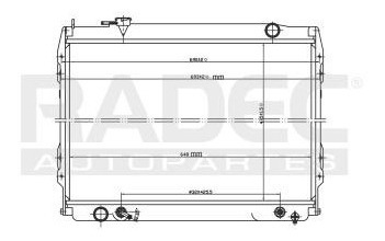 Radiador Toyota Tacoma 2004 L4/v6 2.4/2.7/3.4l Automatico