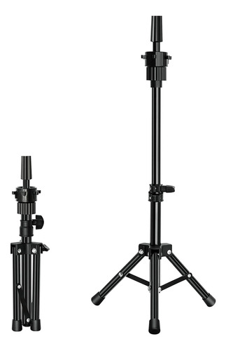 Futai Peluca De Cabello Humano Maniqui Cabeza Soporte TriPod