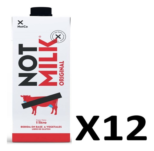 Notmilk Original Vegetal 12 Und - L a $300000
