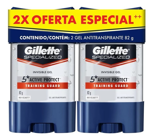 Desodorante Gillette Gel 82g X2