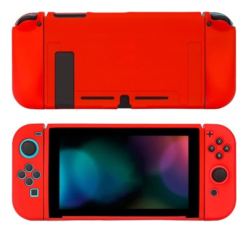 Funda Protector Silicona Nintendo Switch Pantalla Y Joycons