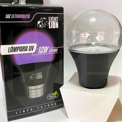 Imagen 3 de 6 de Pack X 2 Lampara Led Luz Negra Ultravioleta 12w E27 Fiestas