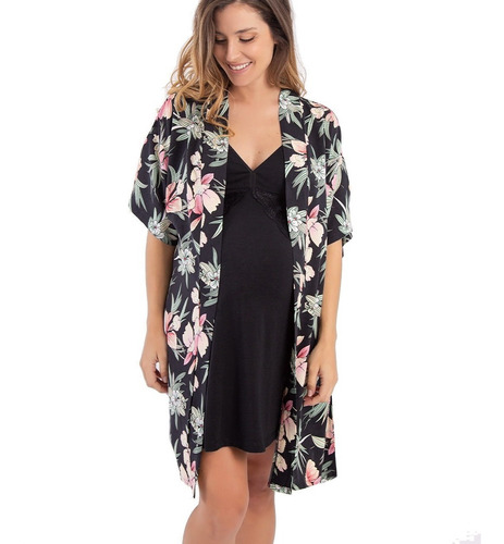 Bata Maternal Kimono Mujer