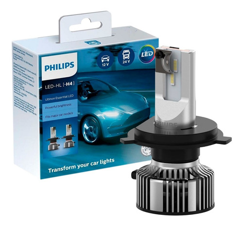 Kit Led-hl H4 X2 Philips Ultinon 6500k 21w La Mejor Calidad