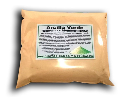 Arcilla Verde Bentonita 5 Kilo