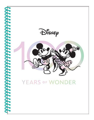 Cuaderno A4 Disney 100 Años Universitario Tapa Flex Rayado