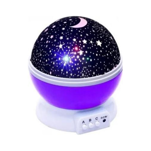 Luminária Projetor Estrela 360º Galaxy Abajur Star Lilás