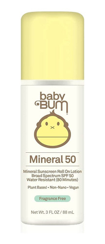 Baby Bum Mineral Spf 50 Roll-on Sunscreen | Vegan And Reef F