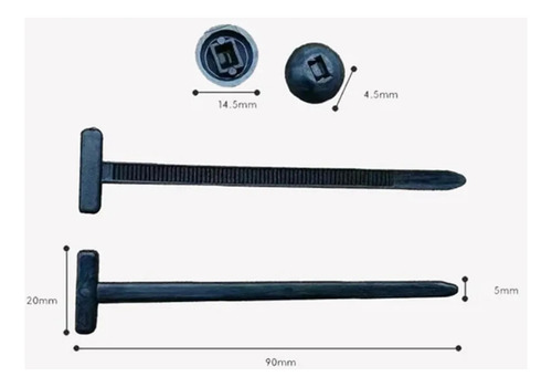 Hebilla Universal De Cable De Nylon,50pcs