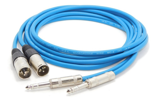 Imagen 4 de 4 de Cable Canon Xlr A Plug Trs Balanceado Audiopipe Full 2m Az
