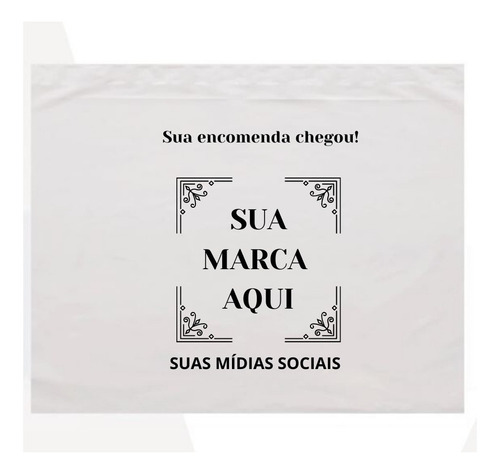 Envelope De Segurança Personalizado Com Logomarca 13x25 250
