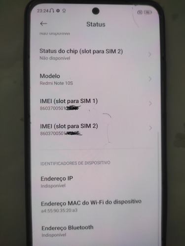 Placa Mãe Xiaomi Redmi Note 10s 128gb - 6+2 Ram (Usado)