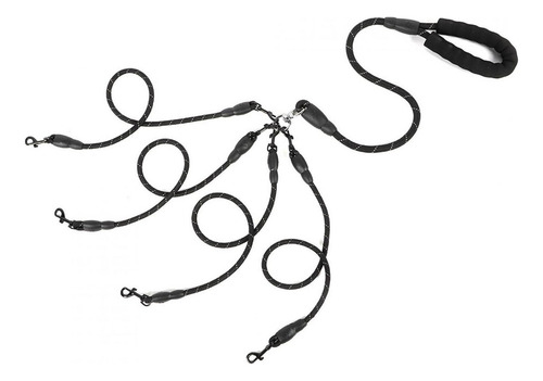 4 Perros Correa No Acoplador Cachorro Correa Ajustable 1 Cor
