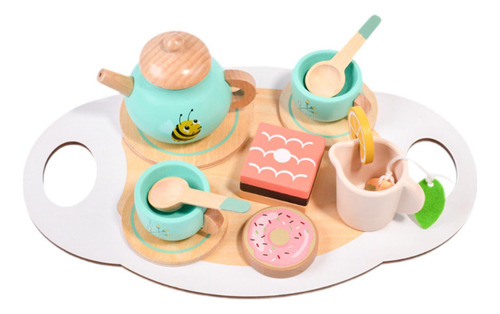 Juego De Fiesta De Té De Madera, Fiesta De Té De Princesa,