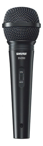 Micrófono Shure Sv200 Dinámico Cardioide Negro + Cable