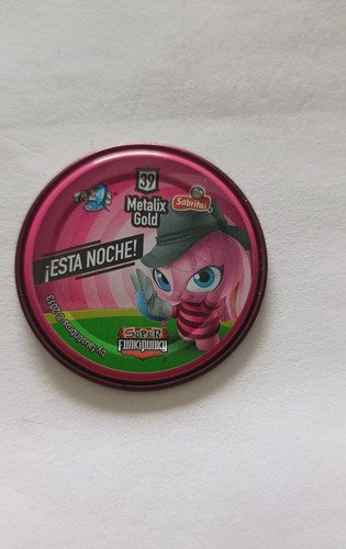 Tazo Super Funki Punky 39 Metalix Gold Bunnie (Usado)