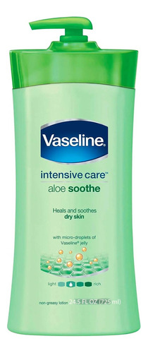 Loción Corporal Vaseline Con Aloe Efecto Calmante. 725 Ml