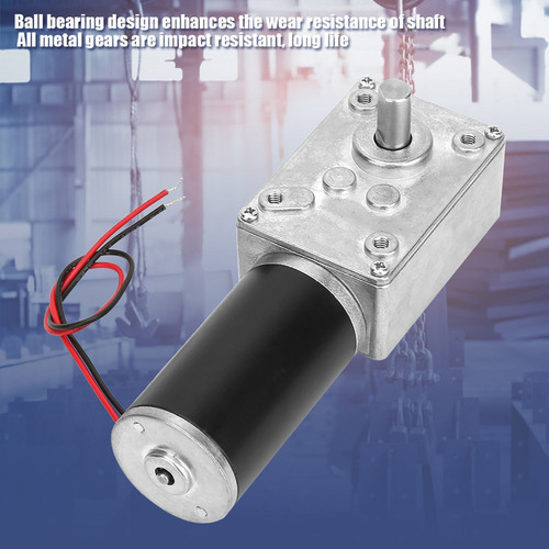 Motor Reductor De Engranaje Helicoidal De 12v 400rpm Eje 8mm