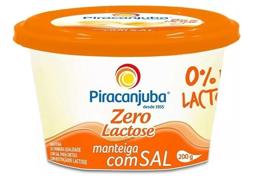 Manteiga Zero Lactose Zero Gluten Alta Qualidade 6 Unidades