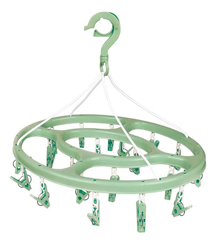 Mini Tendedero Ovalado 24 Palillos Plásticos Para Ropa Mor