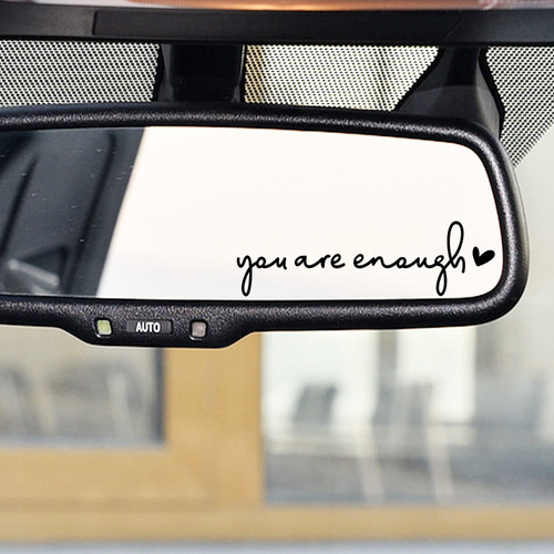 Calcomanía Para Espejo Retrovisor «you Are Enough» Para Masc