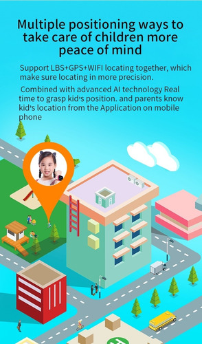 Imagen 7 de 10 de Smartwatch Para Niños 2g Impermeable Rosa