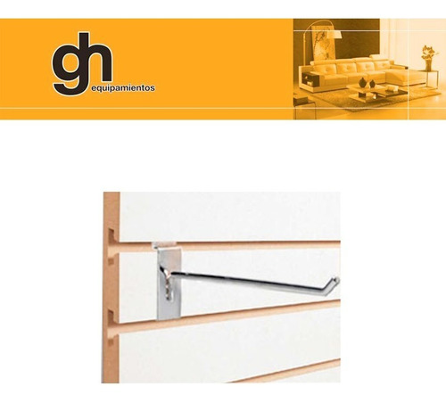 Ganchos Para Panel Ranurado 25 Cm De Largo Gh.equipamientos