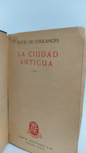 Libro La Ciudad Antigua / Fustel De Coulanges 