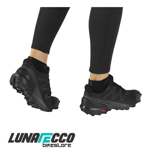 Tenis Negro Salomon Speedcross Dama Trail Senderismo