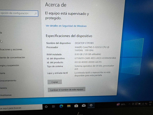 Laptop Hp Elitebook 840 G6 Intel I5 Octava Generación (Usado)