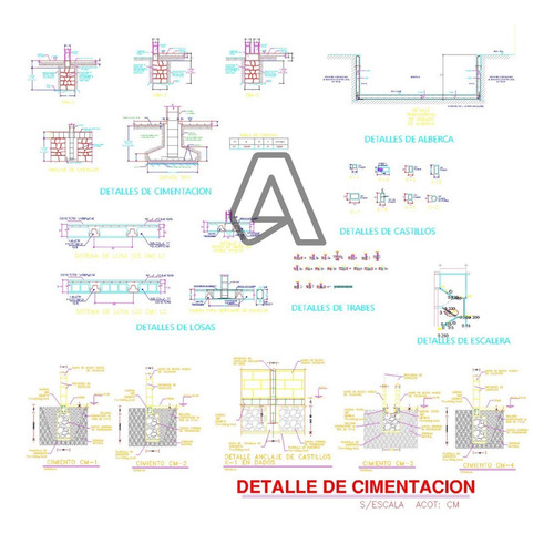 Paquete De +20,000 Bloques Autocad Detalles Constructivos