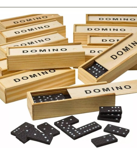 Domino Mini  De Madera 50 Piezas Mayoreo Económico