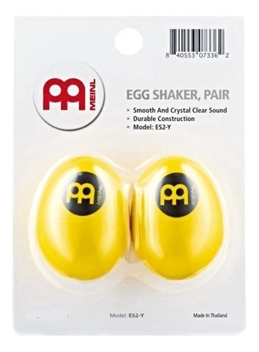 Meinl Es2ybd Efecto Shaker Huevo Percusion Par Amarillo