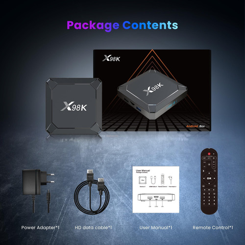 Sidiwen Android 130 Tv Box, X98k Android Tv Box 2 Gb Ram De