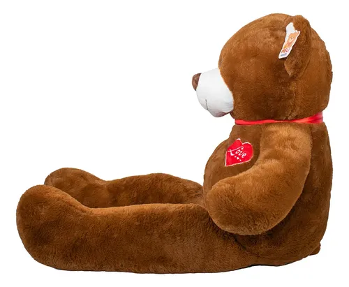 Oso Peluche Gigante De 80 Cm – Peluche Suave Con Corazón Y Cinta, Regalo Ideal Para San Valentín Y Cumpleaños