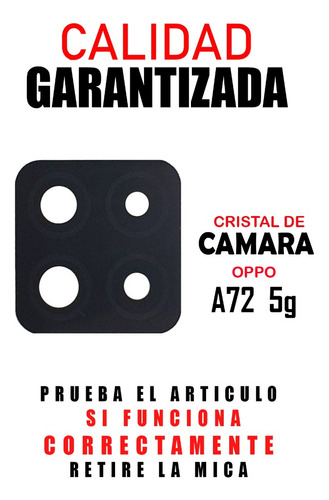 Cristal De Camara Para Oppo A72 5g