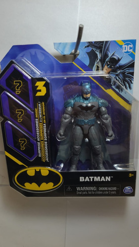 Muñeco Figura Articulada Batman Gris Y Azul Plata 67801 Srj