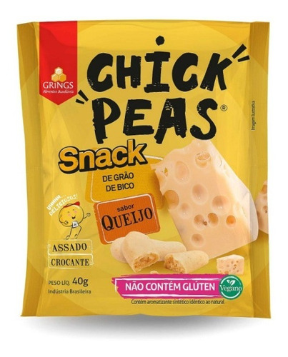 Chick Peas Snack De Grão De Bico Sabor Queijo