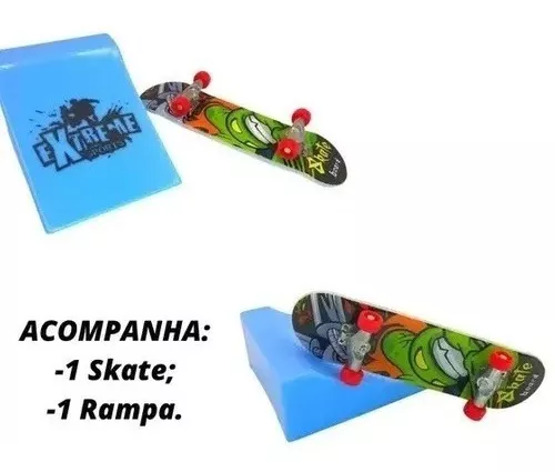 Skate De Dedo C/ Rampa Brinquedo Infantil Divertido Original