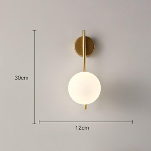 Aplique De Pared Lámpara De Pared Con Cobre 30cx12x18cm