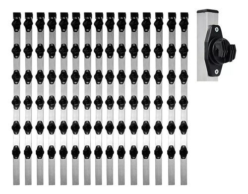 30pcs Haste Cerca 25x25 1 Metro Com 6 Isoladores W Chumbar