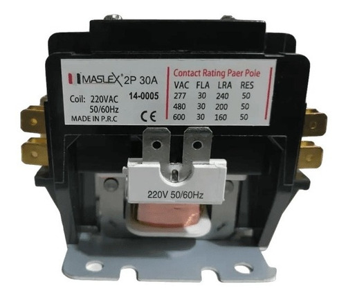 Contactor 2polos 30amp 220v    