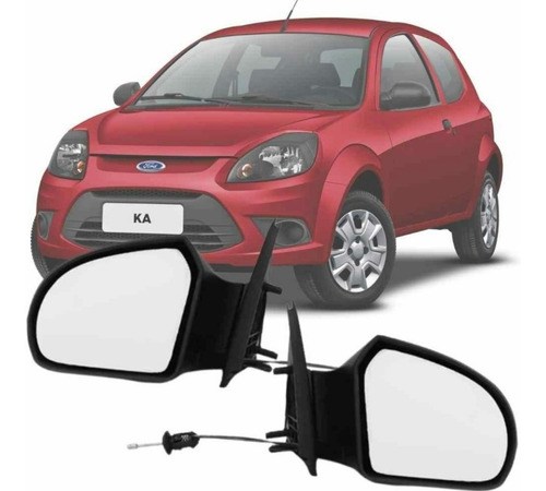 Retrovisor Ford Ka 2009 A 2013 Com Controle Esquerdo