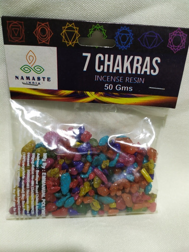 Mix De Resinas Para Sahumar 7 Chakras 50g Incienso P. Quemar