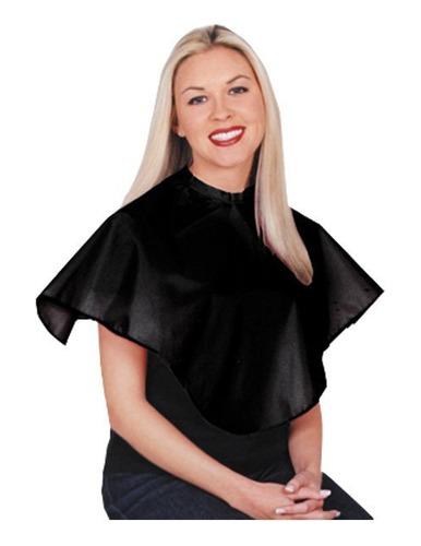 Scalpmaster  3020 nylon Comb-out Cape, Velcro Negro