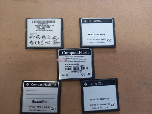 Kit 5 X Cartao Compact Flash 128 Mb Cisco Checkpoint Apacer